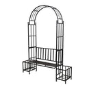 Better Garden Steel Garden Arch with Seat and Plant Basket 7'6"x3'7" - NEW - Brand New