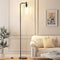 Ziisee Industrial Floor Lamp Glass Shade LED Bulbs ZIS01TL35 - Clear/Black Like New