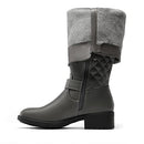 DREAM PAIRS Women's Knee High Riding Boots,Grey,12 - Brand New