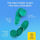 CALZURO CLASSIC WORK CLOGS WITHOUT HOLES UNISEX NURSING CLOGS - SIZE 5.5-6.5 - Like New