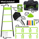 AOT Gear Speed and Agility Training Equipment Complete Set B07XSMQFLK - Black - Brand New