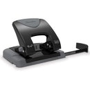 SWINGLINE SMARTTOUCH 2-HOLE PUNCH LOW FORCE 20 SHEETS 74135 - BLACK/GRAY - Like New
