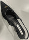 VICTORIA BECKHAM,LEATHER-TRIMMED MESH SLINGBACK PUMPS SIZE: WOMEN 9 - BLACK - Like New