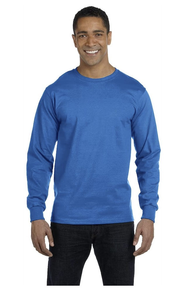 Hanes 5.2 oz. ComfortSoft Cotton Long-Sleeve T-Shirt (5286) New