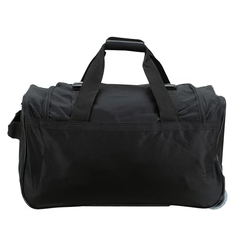 ROCKLAND ROLLING DUFFEL BAG 22" PRD322 - BLACK - Brand New