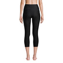 LANDS' END WOMEN'S HIGH WAISTED MODEST SWIM LEGGINGS - SIZE M - BLACK - Brand New