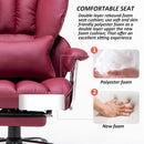 EFOMAO BIG AND TALL OFFICE CHAIR WITH LUMBAR SUPPORT (RED) - Like New