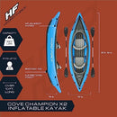 Bestway Hydro Force Inflatable Kayak Set 2-Person 65131E - BLUE - Like New