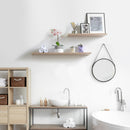 DELTA CYCLE MODERN 24 IN X 24 IN WOOD FLOATING SHELF SET 2 COUNT - WOOD - Like New