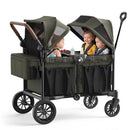 BABYPAVE 4 SEATER WAGON STROLLER FOR KIDS WITH 66 LB SPACIOUS STORAGE - GREEN - Like New