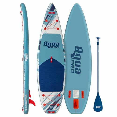 AQUA LEISURE AQUA PRO HALCYON TOURING STAND-UP PADDLEBOARD 10'6" - MULTI-COLOR - Like New