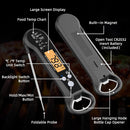 BILITASE Instant Read Meat Thermometer for Grill and BBQ - Black - Like New