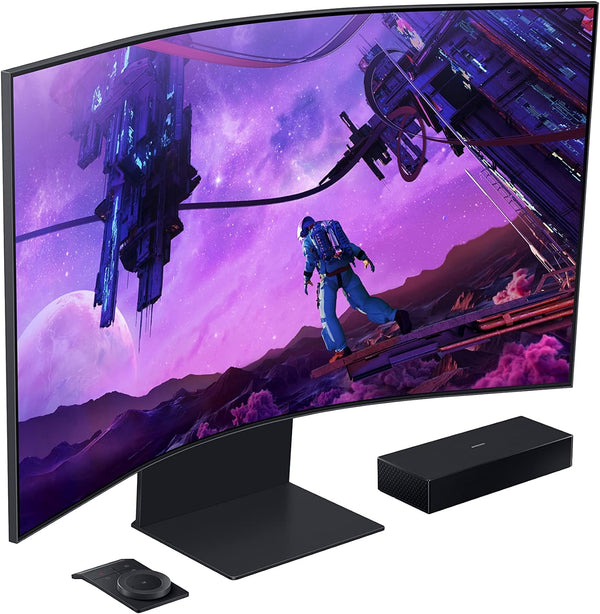 SAMSUNG 55-inch Odyssey Ark 4K UHD 165Hz Curved Gaming Monitor - Scratch & Dent