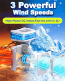 POWERHELPER 2200MAH RECHARGEABLE PORTABLE AIR CONDITIONER - WHITE - Like New