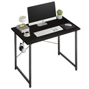 32 Inches Small Space Desk with Earphone Hook Simple Wooden Design Home Office - Brand New