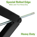 WEIZE LEVELING SCISSOR JACKS 9000LBS TRAILER STABILIZE RV CAMPER 24" - BLACK - Brand New