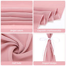 Newwiee 12 Pack Dusty Rose 9 ft Chiffon Table Runner 12 x 108 Inch Sheer - Like New