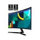SAMSUNG 24" ESSENTIAL S3 (S36GD) SERIES FHD Fhd1800r Computer Monitor - BLACK - Like New