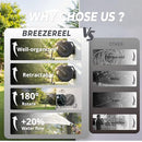 BREEZEREEL RETRACTABLE GARDEN HOSE HEAVY DUTY 100FT, 3-PLY 1/2 INCH - BLACKGRAY - Like New