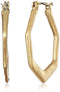 THE SAK HEXAGON SHAPED HOOP EARRINGS ONE SIZE SE0495 - GOLD - Brand New