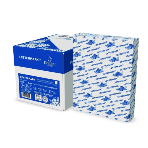 LETTERMARK CUSTOM CUT-SHEET COPY PAPER, 8.5 X 11,WHITE, 500/REAM (8832) ONE PACK - Brand New