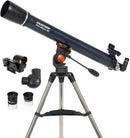 Celestron AstroMaster 90AZ Refractor Telescope for Beginners 21063 Like New