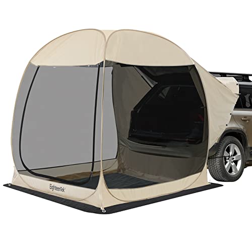 EIGHTEENTEK SUV CAR CAMPING TENT POP UP VERSATILE SHELTER TENT BEIGE - Like New