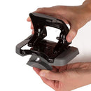 SWINGLINE SMARTTOUCH 2-HOLE PUNCH LOW FORCE 20 SHEETS 74135 - BLACK/GRAY - Like New