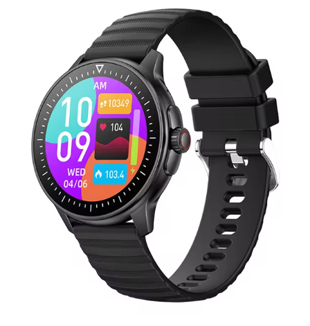 ESTG ZW45 MEN BLUETOOTH CALL AI VOICE FITNESS TRACKER SMARTWATCH - BLACK - Like New