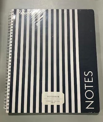 STEEL MILL AND CO STEEL MILL & CO CUTE TEAL MINI SPIRAL NOTEBOOK - BLACK/WHITE - Like New