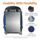Amazon Basics Travel Backpack, Carry-On with 40L Expandable - Scratch & Dent