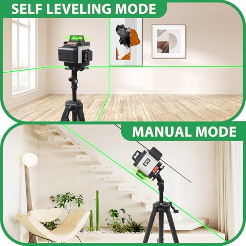 Laser Level, ZPD Laser Level with Tripod, 4 x 360 Self Leveling Laser Measuring - Like New