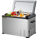 VEVOR C40 - 42 Quart Portable Fridge, Dual Voltage (12V/24V AC) Travel - Silver - Like New