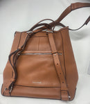 COLE HAAN GRAND AMBITION CONVERTIBLE LARGE BACKPACK BAG LEATHER BROWN - SIZE: 14 - Like New