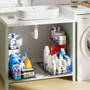 LAMU 2Pack Under Sink Organizers and Storage, 2 Tier Bathroom Kitchen Storage - Like New