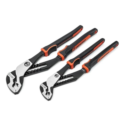 CRESCENT Z2 K9 V-JAW DUAL MATERIAL TONGUE & GROOVE PLIER SET 2-PIECE - ORANGE - Brand New