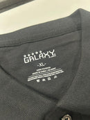 GALAXY BY HARVIC MEN'S SHORT SLEEVE POLO SHIRT SIZE XL - SIZE: MEN XL - BLACK - Brand New