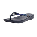 DG5-399-MNAVY-8.5 FITFLOP WOMEN'S IQUSHION OMBRE SPARKLE FLIP FLOPS SIZE 8.5 - Like New