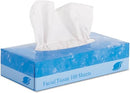 GEN 6501 FACIAL TISSUE, FLAT BOX, 2-PLY, 8" X 8.3", 100 PER BOX - WHITE - Brand New