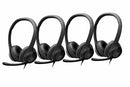B09J9YN77F NEW H390 Wired Headset Stereo Microphone, Pack of 4 - Brand New