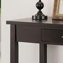 Kings Brand Furniture Wood Home & Office Parsons Desk with Drawer, Espresso - Like New