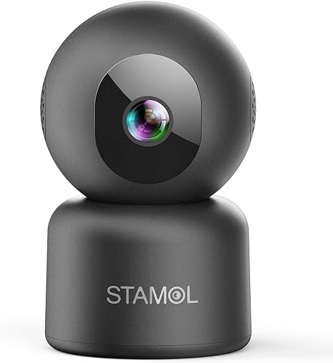 STAMOL Security Camera Indoor 2K Cameras Home Security Smart 2.4G PG323 - GRAY Like New