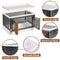 HAIXIN PLASTIC STORAGE CONTAINERS STACKABLE CLOSET ORGANIZERS AND STORAGE WHITE - Like New