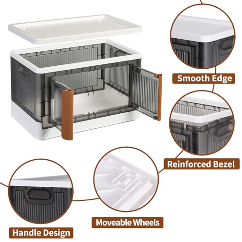 HAIXIN PLASTIC STORAGE CONTAINERS STACKABLE CLOSET ORGANIZERS AND STORAGE WHITE - Like New