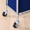 Amazon Basics Adjustable Clothes Rack, Double Hanging Rod Garment - Chrome - Brand New
