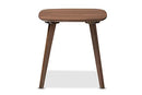 Baxton Studio Dahlia Mid-Century Modern Walnut Wood End Table - Brand New