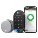 YALE AUGUST WI-FI SMART LOCK KEYPAD TOUCH DIGITAL FINGERPRINT AUG-SL05-K03-S01 - Like New
