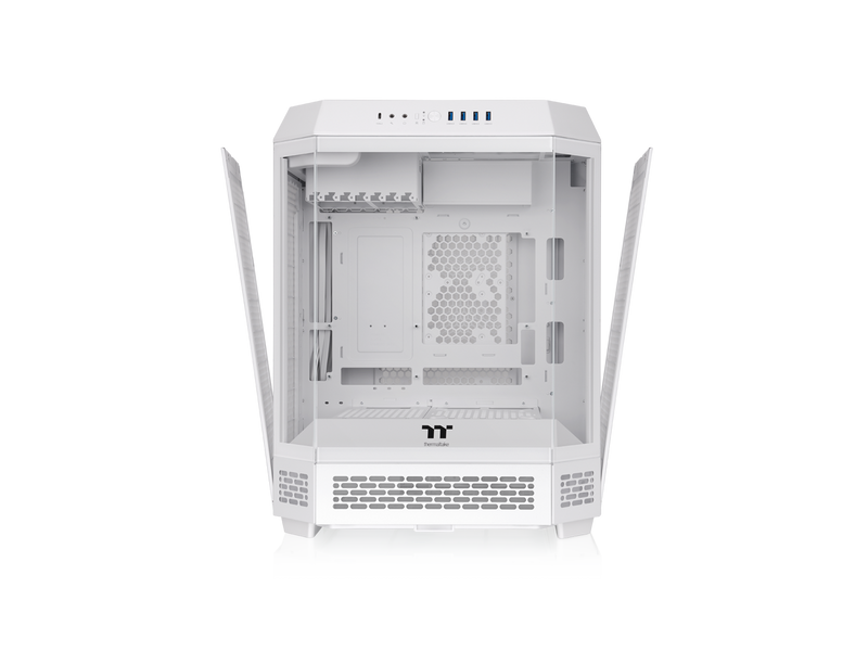 Thermaltake Tower 600 Snow Mid-Tower ATX Case; 3 Tempered Glass Panels;