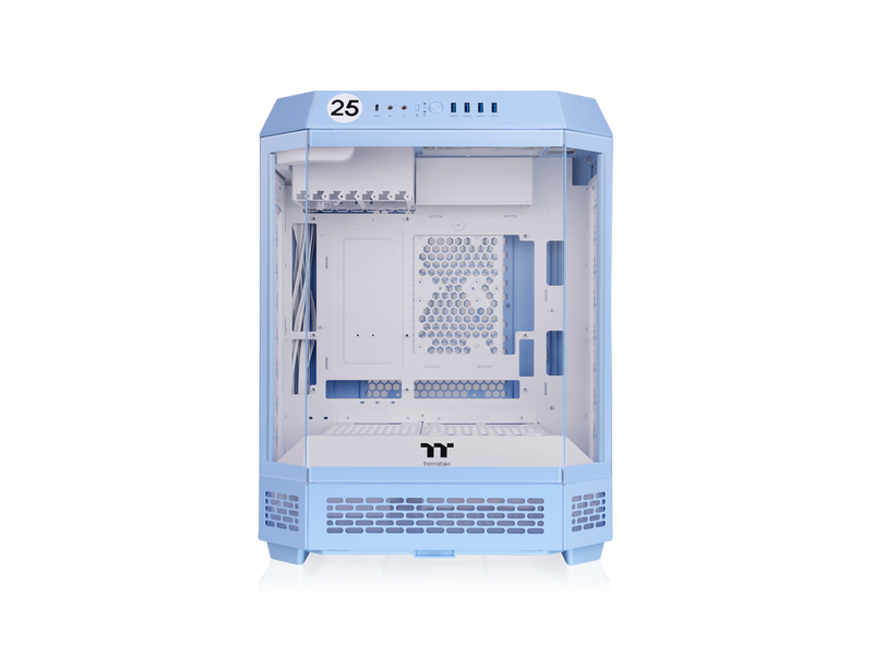 Thermaltake Tower 600 Hydrangea Blue Mid-Tower ATX Case; 3 Tempered Glass