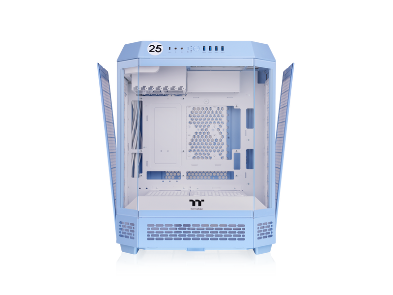 Thermaltake Tower 600 Hydrangea Blue Mid-Tower ATX Case; 3 Tempered Glass